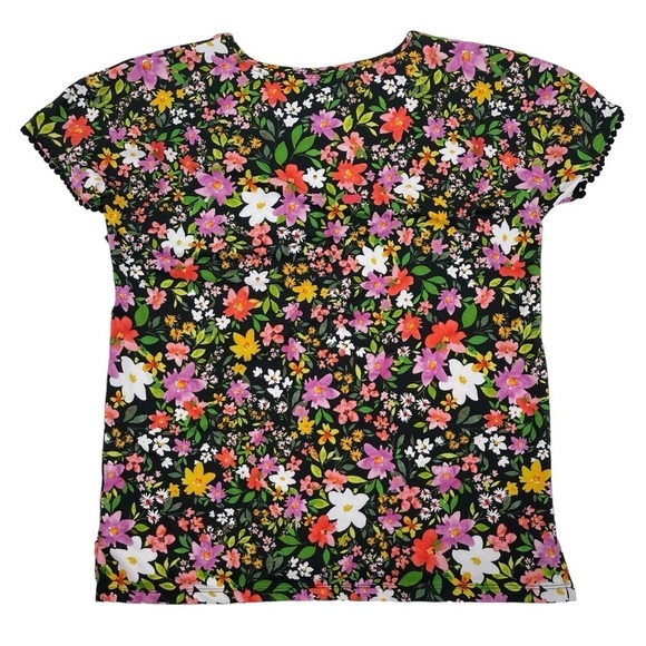 CUDDL DUDS Women’s Size XS Black Floral Pajamas cropped pant pajama set NWT - Picture 4 of 11